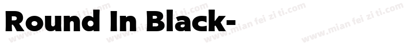 Round In Black字体转换